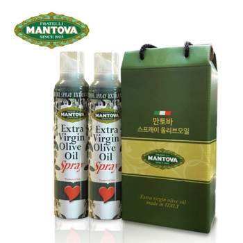 [만토바] 엑스트라버진 올리브오일 스프레이 2p세트 (오리지널250ml*2p+전용패키지)